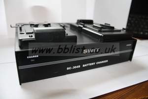 2X Swit S-8110S WITH Swit SC-304S Dual Charger 