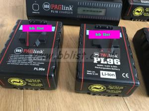 5 Paglink v-mount batteries + 2 chargers 