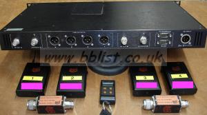 Audio Ltd. RK2040 Rackreceiver wth 4pcs. TX2040 Transmitter 