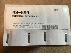 Canford Audio universal extruded box 49-599 new unused 