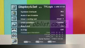 Monitor TVLogic LVM-171A 