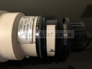 Canon FD 400mm F2.8 PL mount with 2x converter 