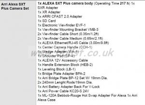 Arri Alexa SXT Plus Camera Set 