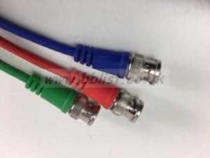 6 x 6m Blue RGB BNC cables 