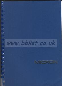 Micron 100 Series Radio Mic TX101 TX102 MR1 User Manual 