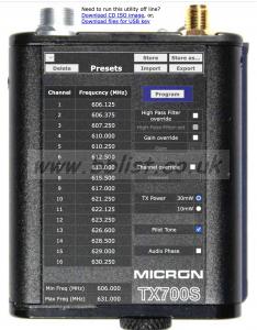 2 x Micron 700s Ch 38 small transmitters 