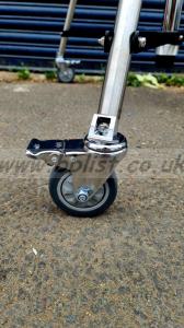 Single stage wind up stand with wheels NEW 