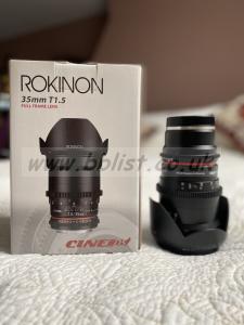 Full set of Rokinon/Samyang lenses, hardly used, boxed. 