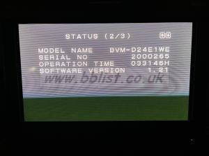 Sony BVM-D24E1WE CRT HD broadcast colour monitor 