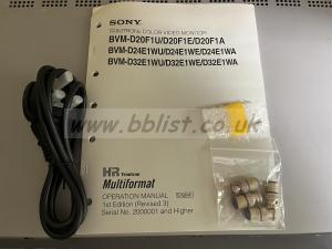 Sony BVM-D24E1WE CRT HD broadcast colour monitor 