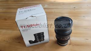 Samyang 24mm e mount cine lens 