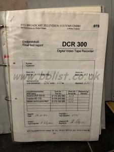 BTS DCR-300 DCR-500 customer operation manual 