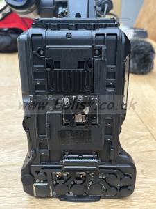 Sony PXW-X500 Camcorder PXW-X500 REAR view showing V-Lock battery mounting point