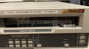 Sony DNW A65P / Thomson TTV 4065P Betacam SP / SX player 