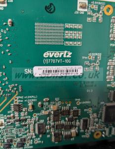 2x Evertz 7707VR-8-HS Cards MISSING XFP 