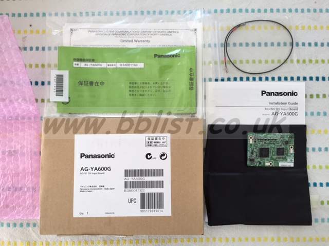 Panasonic AG-HPX600 HD/SDI Input Board