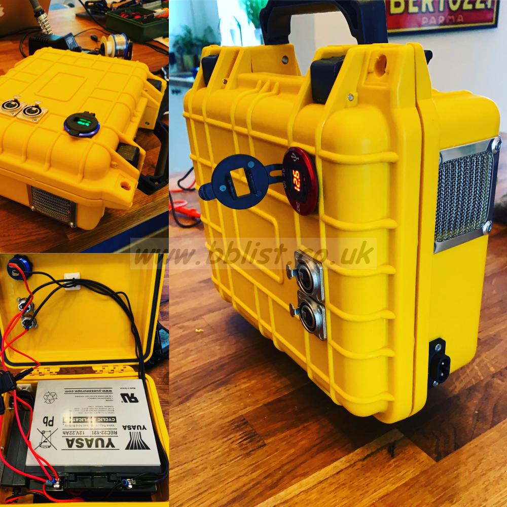 Lead Acid Battery Case w/ Charger - 12v 22Ah SLA