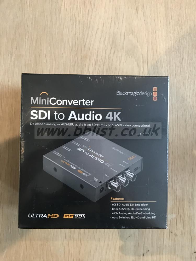 Blackmagic Mini Converter SDI to Audio 4K