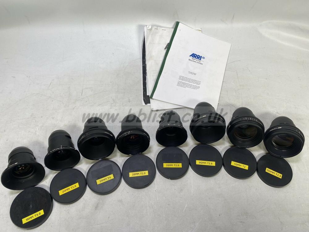 ARRI Arri Shift & Tilt lenses 18,20,24,28,35,90,110,150mm