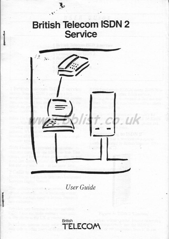 British Telecom BT ISDN2 Codec User Manual