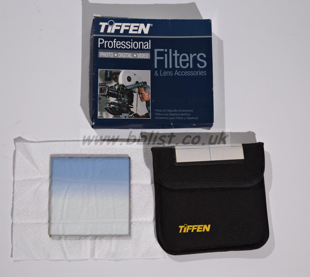 Tiffen 4X4 Clear/Cyan 1 Graduated Soft Edge Filter