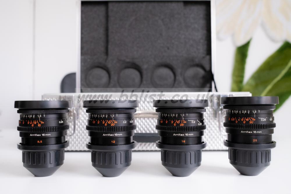 Arri Zeiss Super 16mm Lens Set