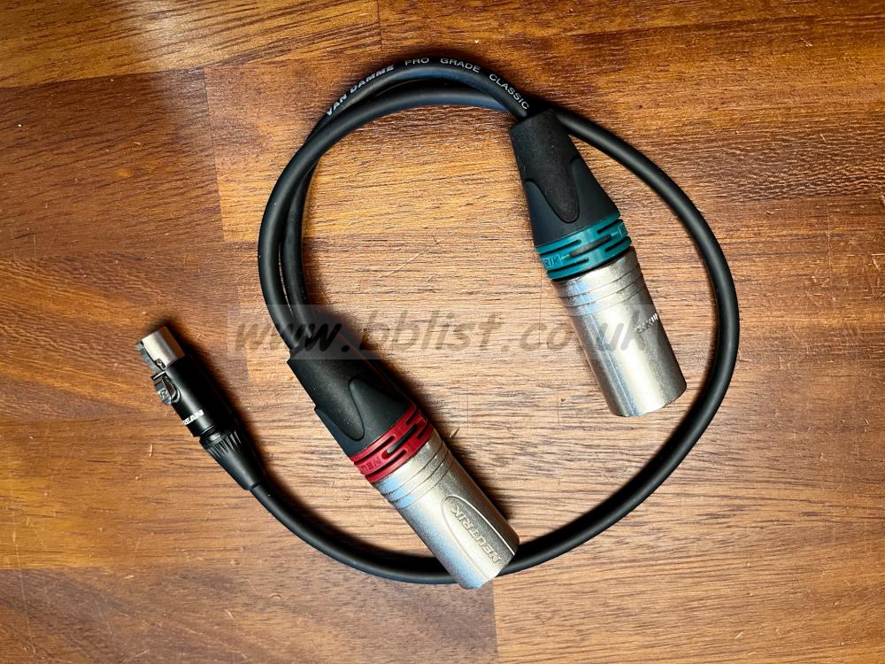 Mini XLR 5 pin cable