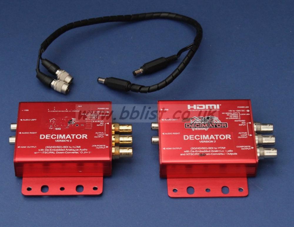 2 x Decimator version 2 Video Downconvertors