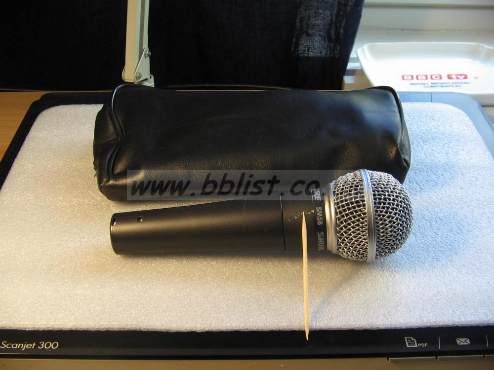 Sure SM58 vocal microphone in good condition.