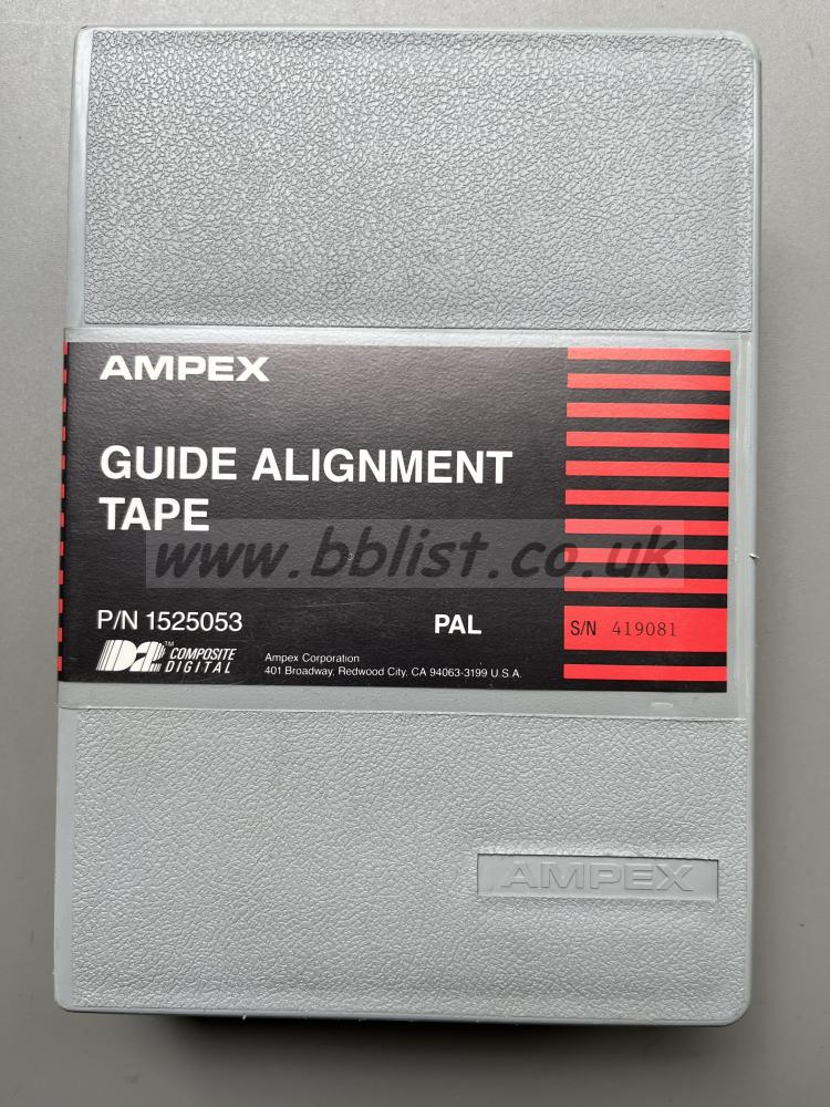 Ampex D2 guide alignment tape