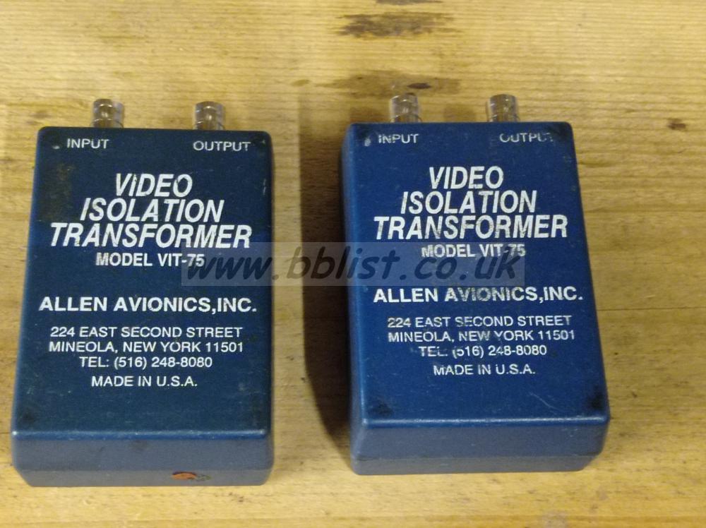 Allen Avionics video isolation transformer vit-75