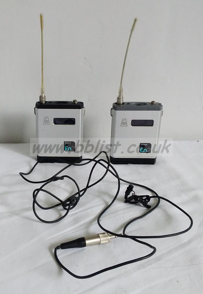 Audio Ltd Envoy EN2 Radio Mic Transmitter/Receiver+ Sony Mic