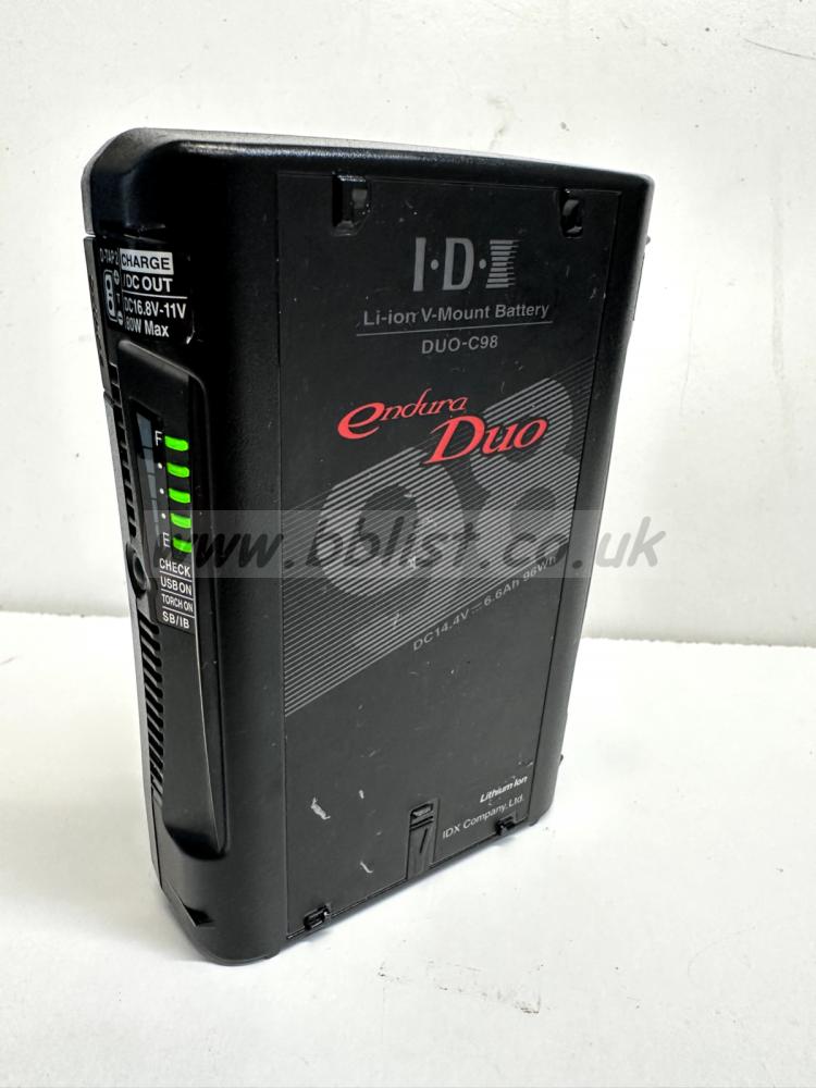 IDX DUO-C98 96Wh High-Load Li-Ion V-Mount Battery, 2 x D-Tap