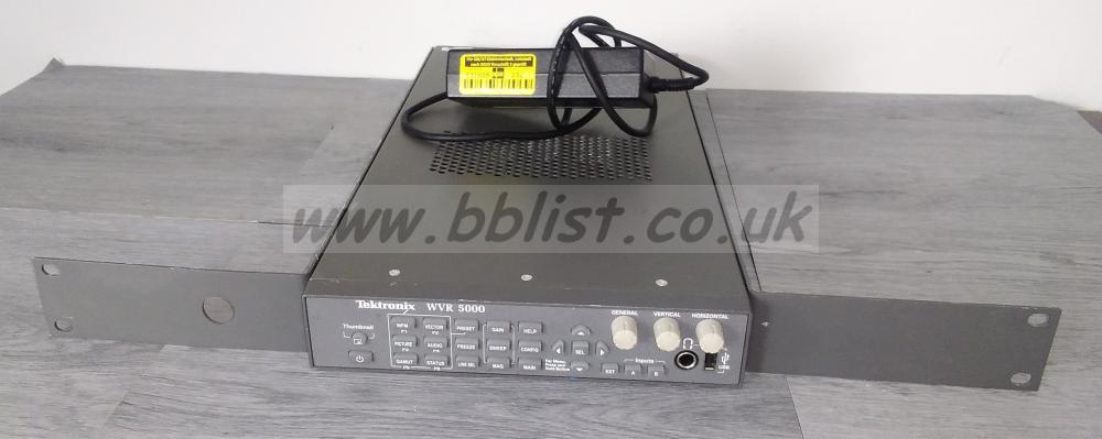 Tektronix WVR-5000 HDSDI Waveform/Vectorscope  Rasterizer