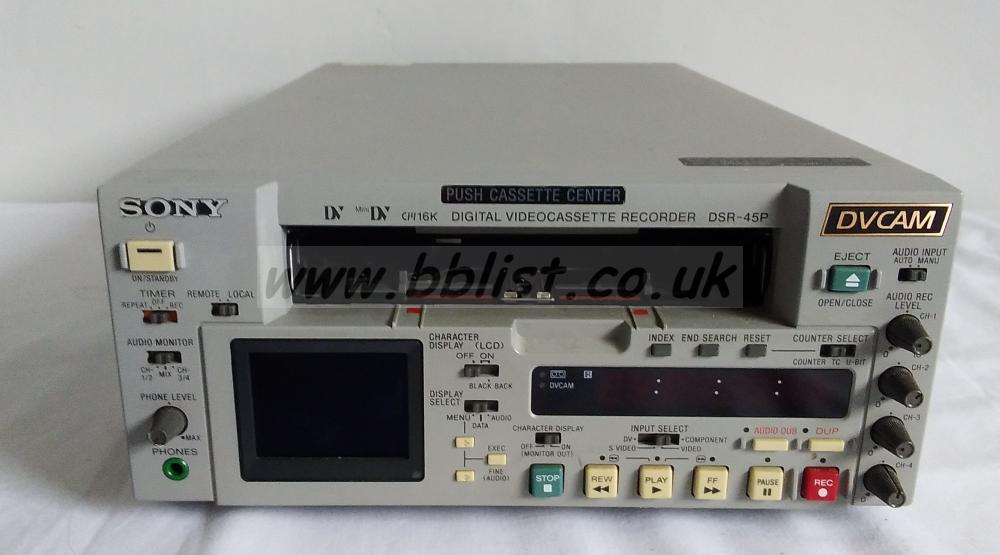 Sony DSR-45P Pal DVCAM Recorder (ref-2)