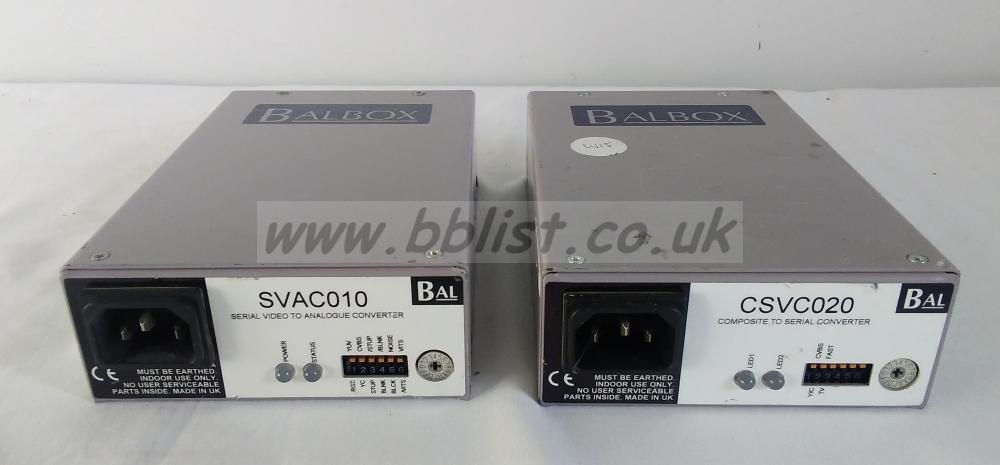 2x Bal SDI to Analog/Analog to SDI converter boxes