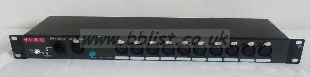 LSC Lighting MDR 10 way Rack mount DMX/RDM Data Splitter