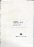 Advance OS1000A Oscilloscope Instruction Manual