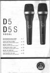 AKG D5 Microphone User Instructions