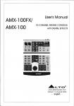 Alto AMX-100FX Mixer User\'s Manual