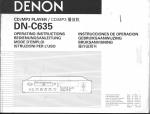 Denon DN-C635 CD / MP3 Player Operating Instructions