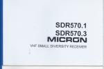 Micron SDR 570.1 Small Diversity Receiver User Manual