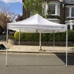 Instant Pop Up Shelter 10\' x 10\' with 5 x Sides & Bag VGC