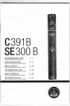 AKG SE300B & C391B Blue Line User Instructions