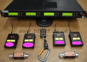 Audio Ltd. RK2040 Rackreceiver wth 4pcs. TX2040 Transmitter