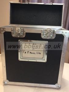 Flight case for 1x1 label light LED