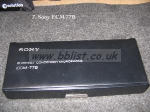 'Sony ECM 77 B' personal microphone