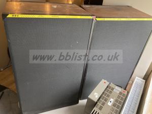 BBC LS3/7 Monitors and QUAD 303A AM814 AMPLIFIERS (PAIR)