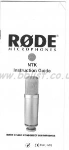 Rode NTK Microphone Instruction Guide