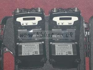 Wisycom Mtp40S-EUX Linear bodypack transmitter x2